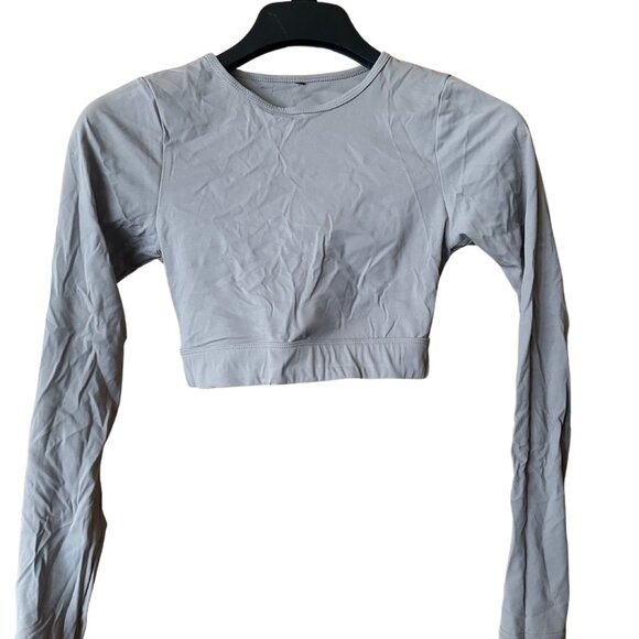 Pretty Little Thing Cropped Bodycon Long Sleeve - Picture 1 of 2